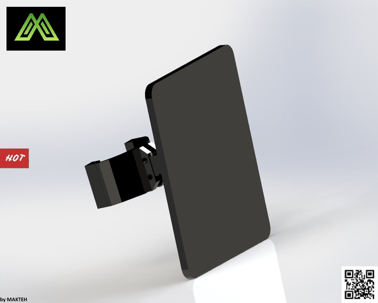 License Plate Frame Tag for Xiaomi Mijia M365 M187  by MAKTEH