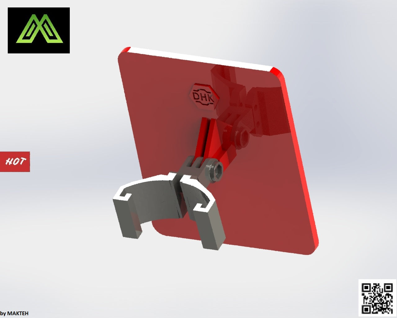 License Plate Frame Tag for Xiaomi Mijia M365 M187  by MAKTEH