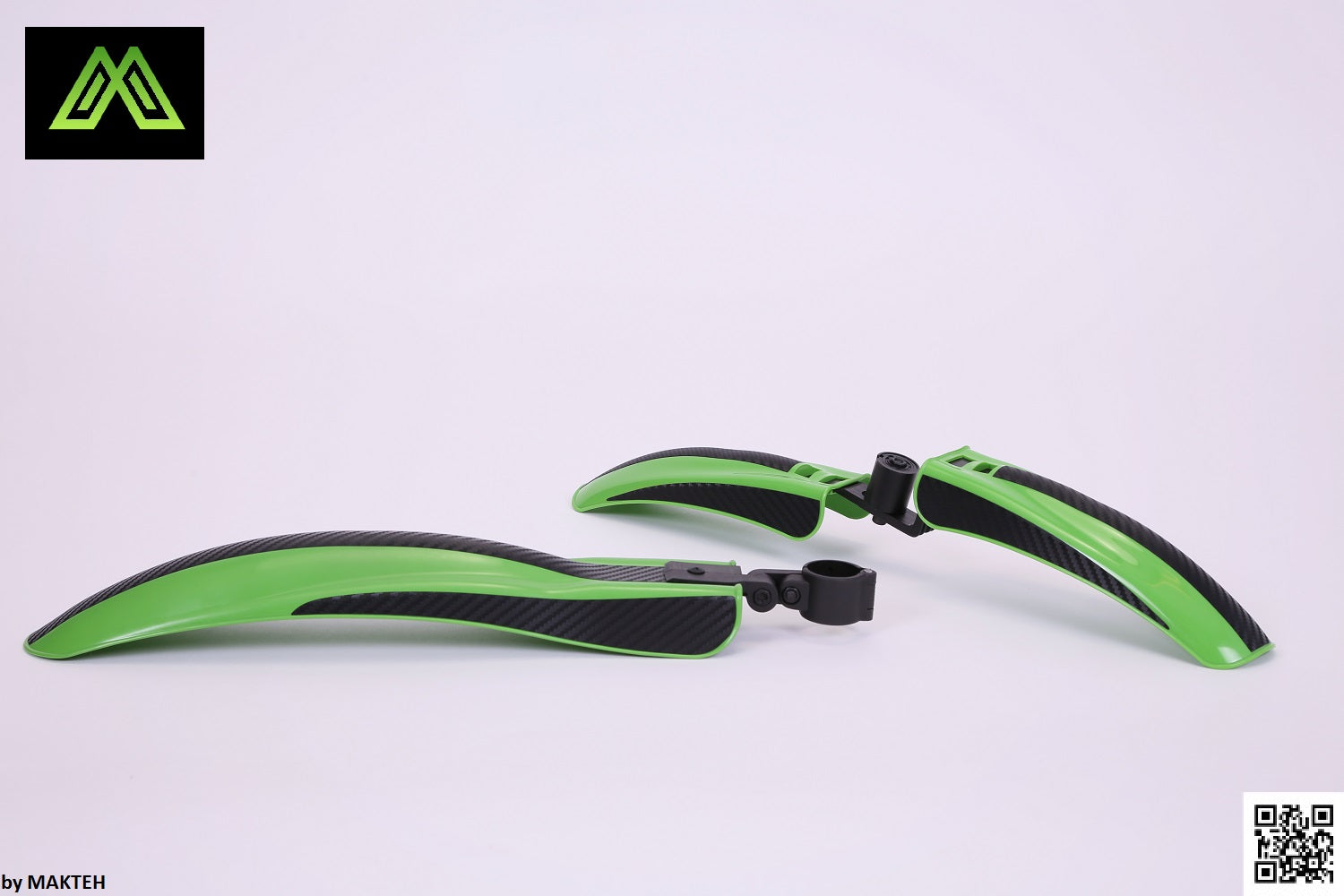 Green mudguards