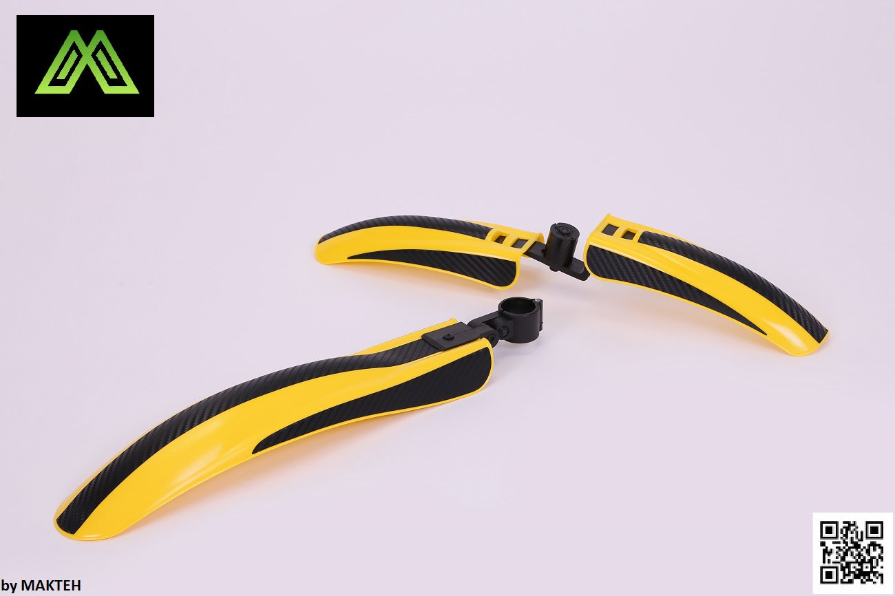 Yellow Bike Mudguards